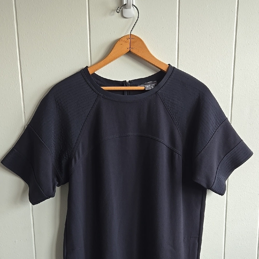 VINCE BLACK SHORT SLEEVE SHIRT DRESS SIZE XS - Picture 5 of 14
